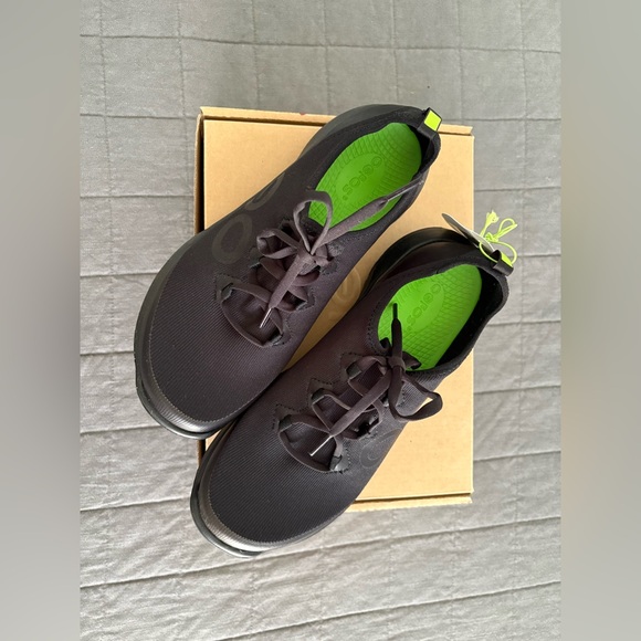 OOFOS Oomg Sport LS Lace Up Women's Black Sneakers Shoes NWT - Picture 4 of 7